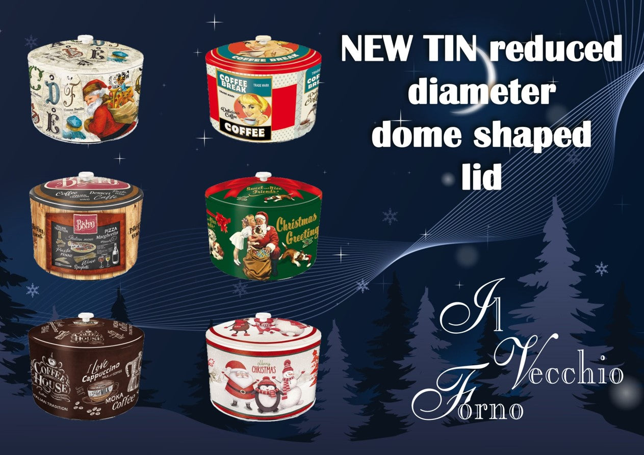 Panettone Classico in Collector Tin w/ Domed Lid (Assorted Designs)