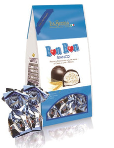 "Bonbon" Milk Chocolates Fill w/ White Cream & Cereal in Square-bottom Bag