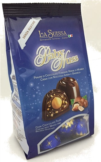 "Baby Nuss" Dark Chocolates w/ Hazelnuts in Square-bottom Bag