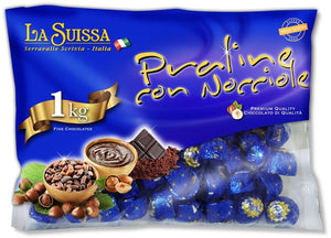 "Baby Nuss" Dark Chocolate w/ Hazelnut Bulk in Bag (76/kg.)