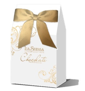 "Grace" Assorted Chocolates in Peaked Giftbox. Assorted Colours. Pyramid Red,Gold,White Ast'd Chocolate