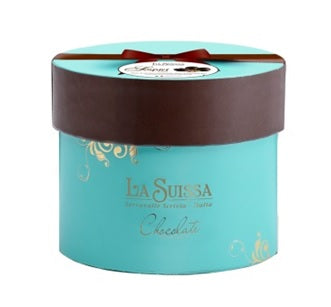 "Bijoux" Assorted Chocolates in Small Aqua Blue Hat Box