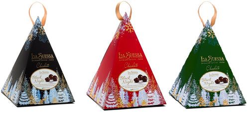 Assorted Chocolates in Tall Pyramid Giftbox. Assorted Colours.